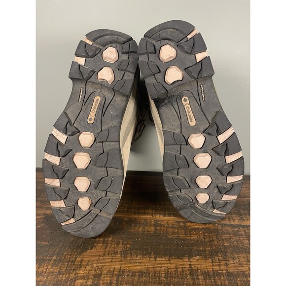 Columbia Newton Ridge Omni-Tech Waterproof Hiking Boots Women’s 7.5 Brown Tan - Picture 9 of 9